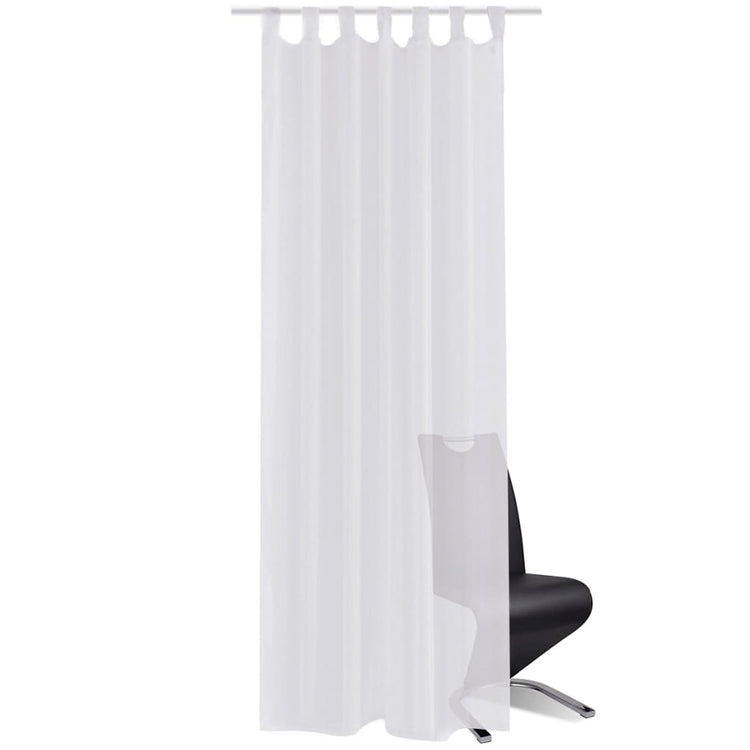 Vidaxl rideau blanc 140x245 cm (2 pièces)