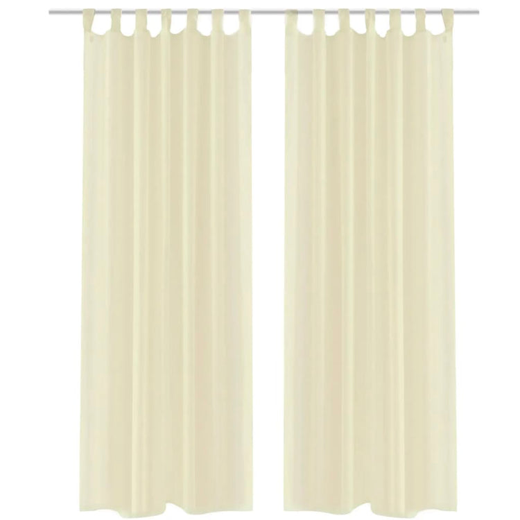 Crème de rideau Vidaxl 140x245 cm (2 pièces)