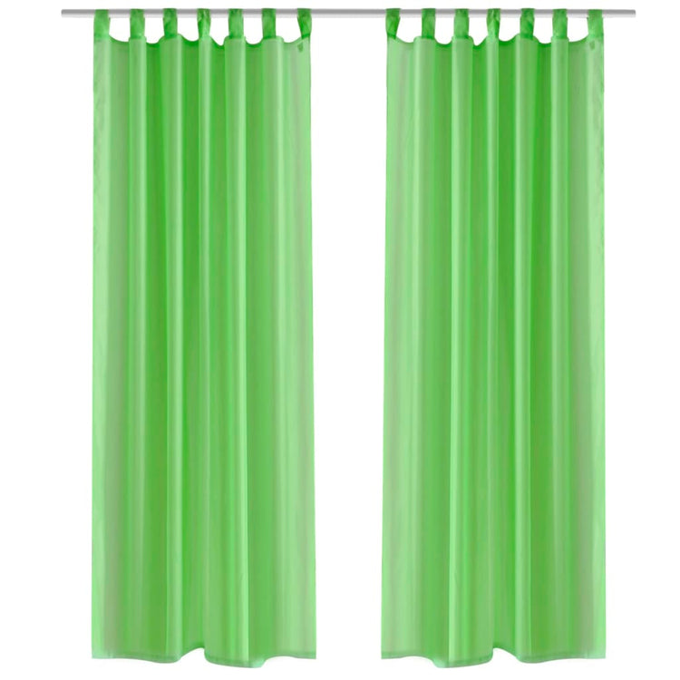 Vidaxl rideau Apple vert 140x175 cm (2 pièces)