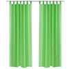 Vidaxl rideau Applegroen 140x225 cm (2 pièces)
