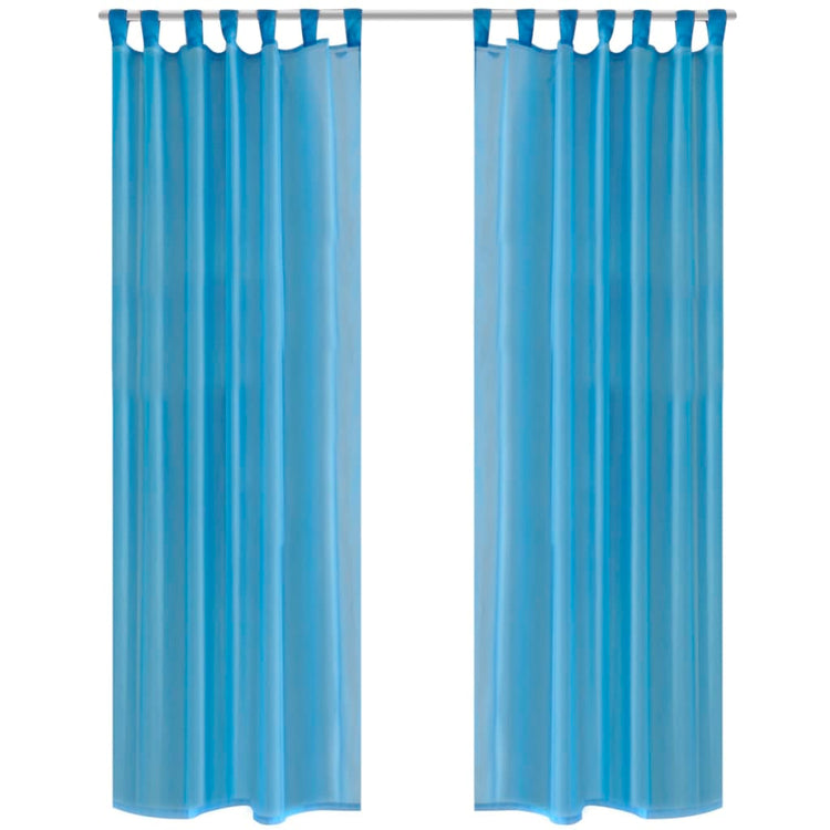Vidaxl Turquoise Vitrage 140 x 245 cm 2 pièces