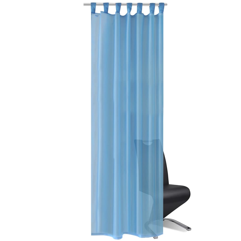 Vidaxl Turquoise Vitrage 140 x 245 cm 2 pièces