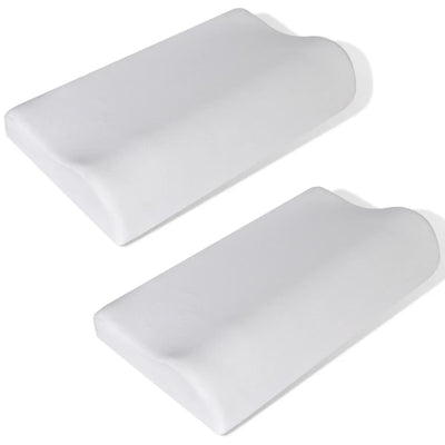 Vidaxl Oreiller orthopédique Ensemble de 2 pièces