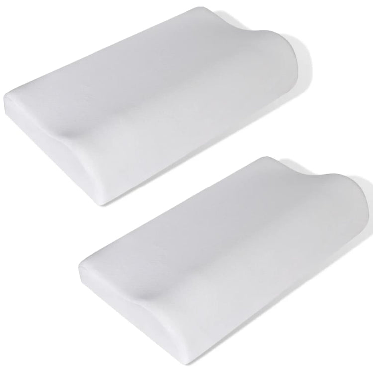 Vidaxl Oreiller orthopédique Ensemble de 2 pièces