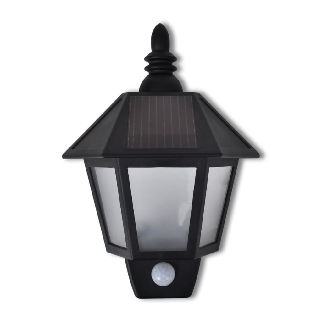 Vidaxl Wall lampe solaire avec capteur affectueux 2 Sts