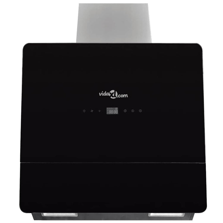 Hotte d'extracteur Vidaxl avec écran 600 mm en verre trempé noir