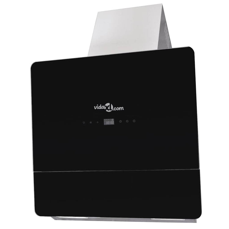 Hotte d'extracteur Vidaxl avec écran 600 mm en verre trempé noir