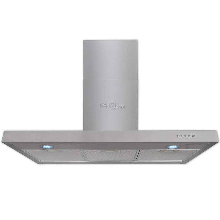 Capeur d'extracteur Vidaxl plat 900 mm en acier inoxydable