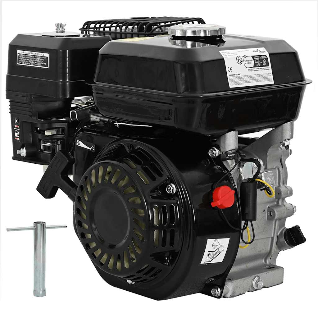 Moteur à essence vidaxl 6,5 ch 4,8 kW noir
