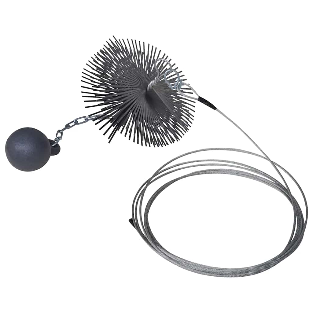 Brosse de balayage de la cheminée Vidaxl autour de Ø 20 cm