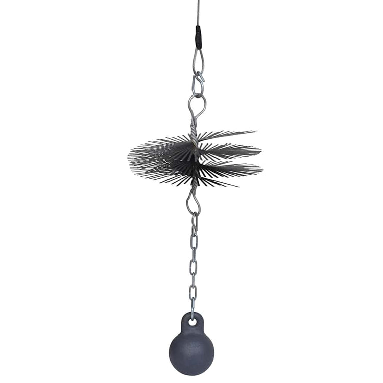 Brosse de balayage de la cheminée Vidaxl autour de Ø 20 cm