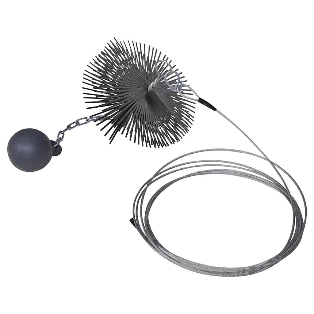 Brosse de balayage de la cheminée Vidaxl autour de Ø 25 cm