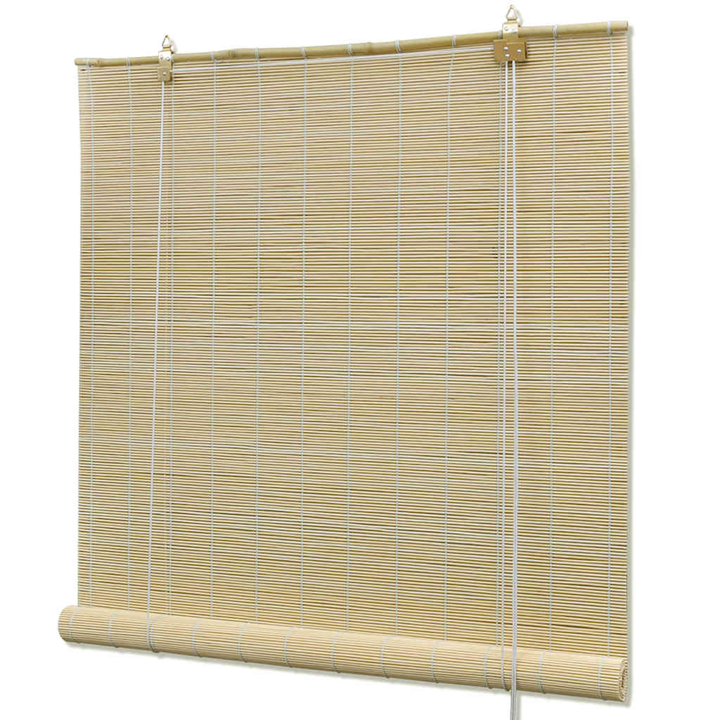Vidaxl rouleau aveugle 80x160 cm bambou naturel