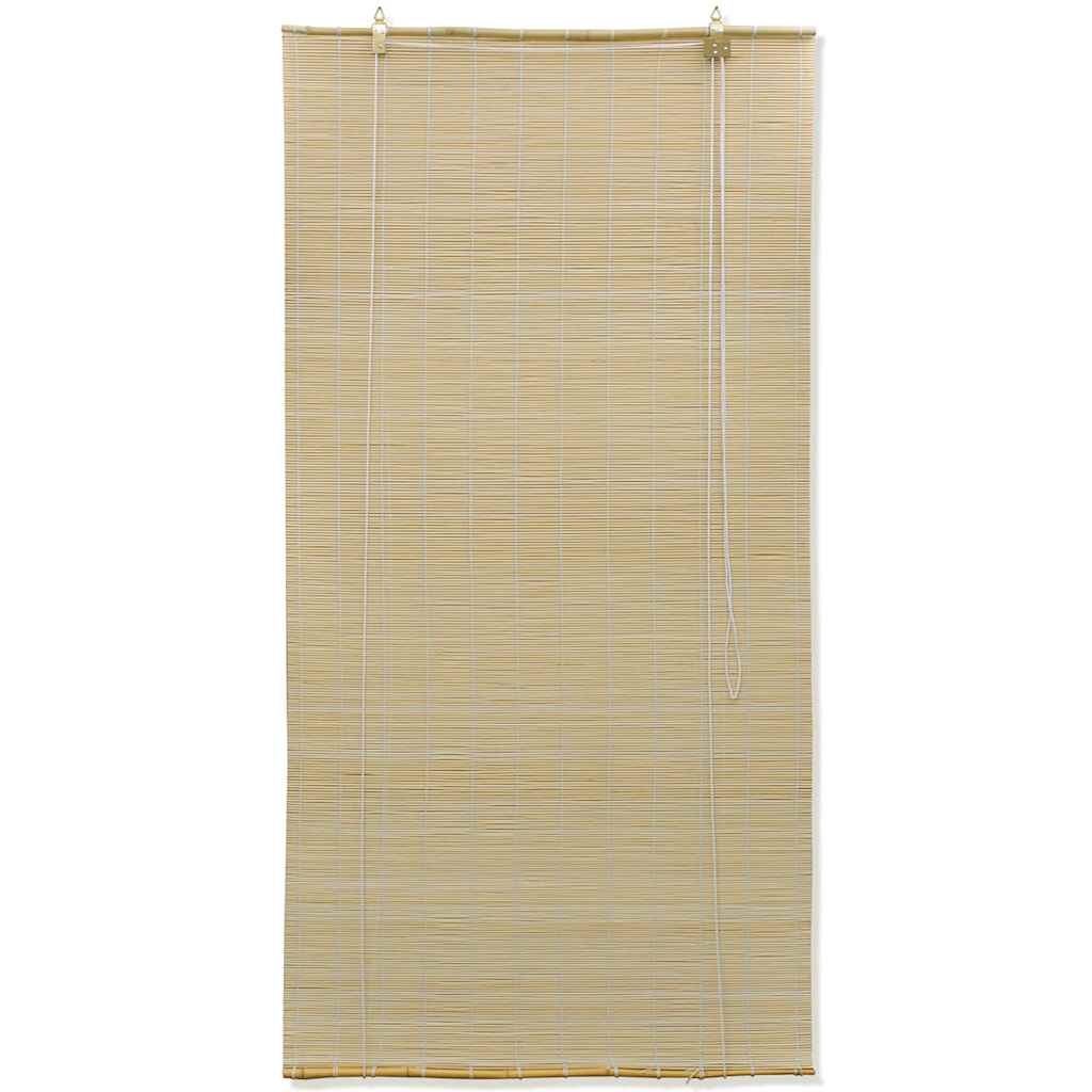 Vidaxl rouleau aveugle 80x160 cm bambou naturel