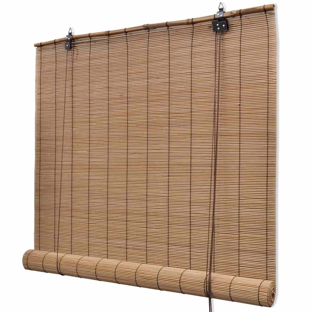 Vidaxl Rouleau aveugle 100x160 cm BAMBO BRAUNE
