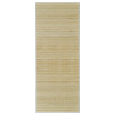 Vidaxl tapis rectangulaire 80x200 cm bambou naturel