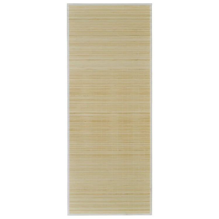 Vidaxl tapis rectangulaire 80x300 cm bambou naturel