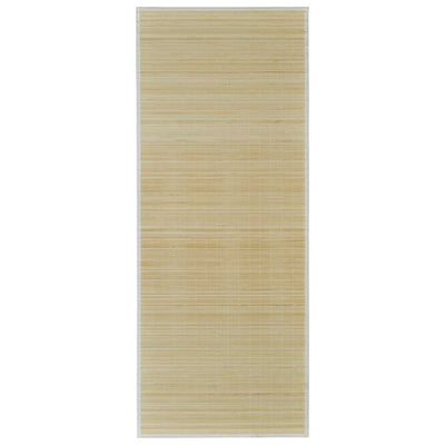 Vidaxl tapis rectangulaire 150x200 cm bambou naturel