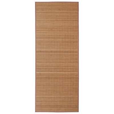 Vidaxl tapis rectangulaire 80x300 cm brun bambou