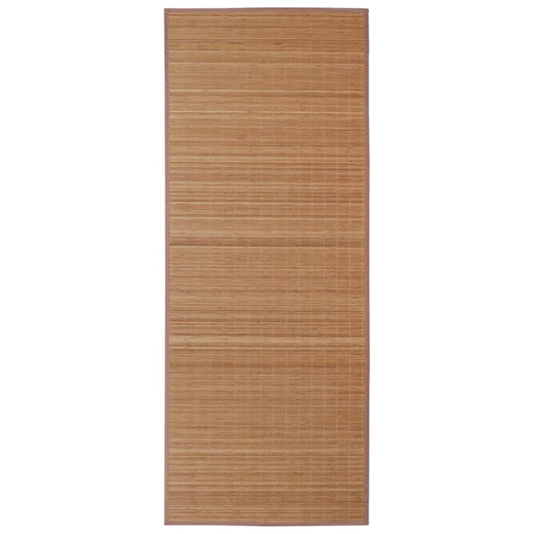 Vidaxl tapis rectangulaire 80x300 cm brun bambou