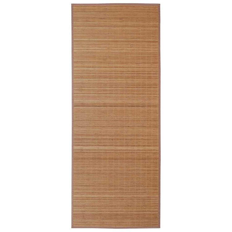 Vidaxl tapis rectangulaire 120x180 cm brun de bambou