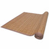 Vidaxl tapis rectangulaire 120x180 cm brun de bambou