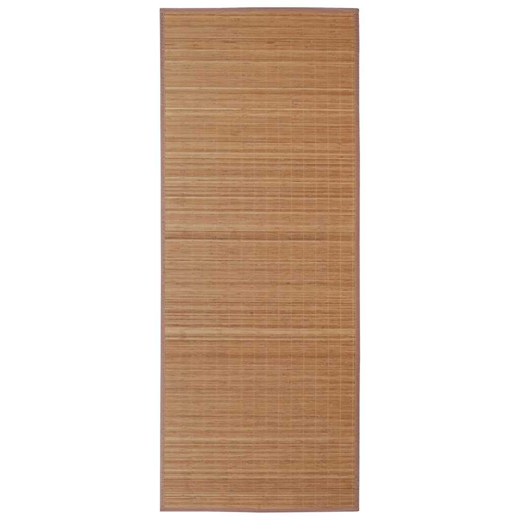 Vidaxl tapis rectangulaire 150x200 cm en brun bambou