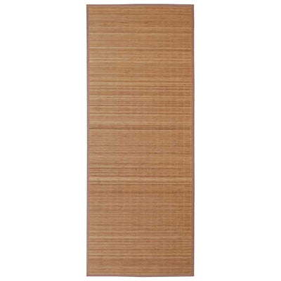 Vidaxl tapis rectangulaire 150x200 cm en brun bambou