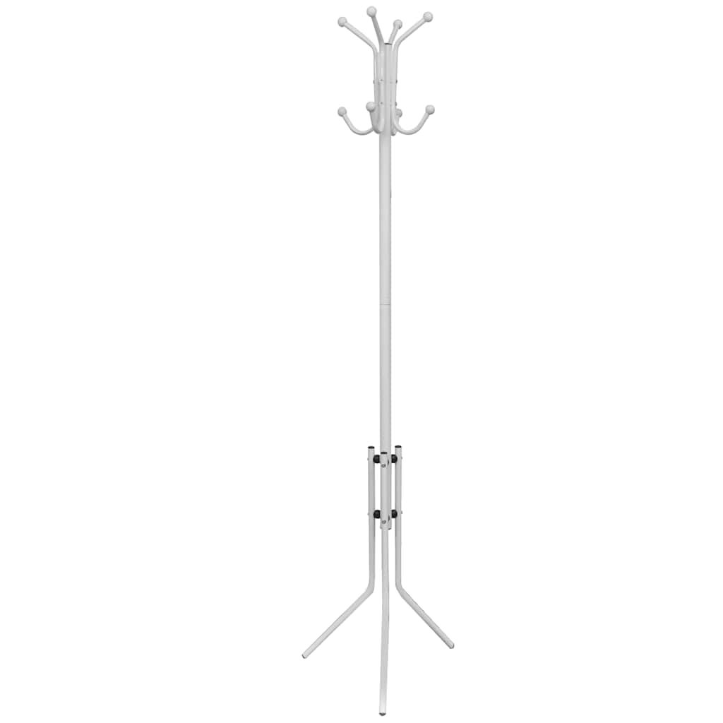 Vidaxl manteau rack de métal blanc