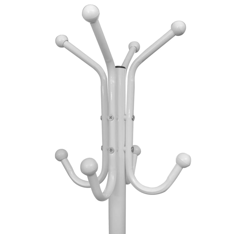 Vidaxl manteau rack de métal blanc