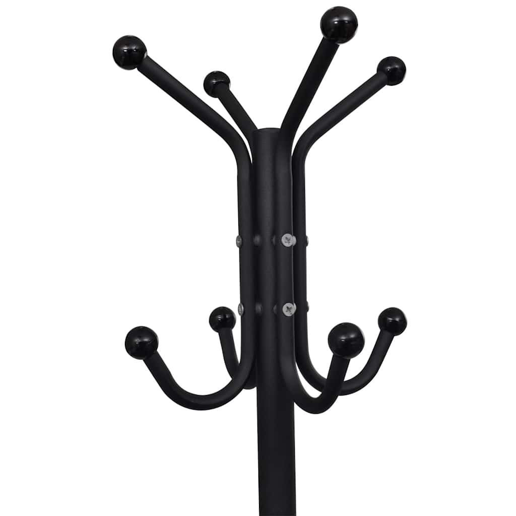 Vidaxl manteau rack métal noir