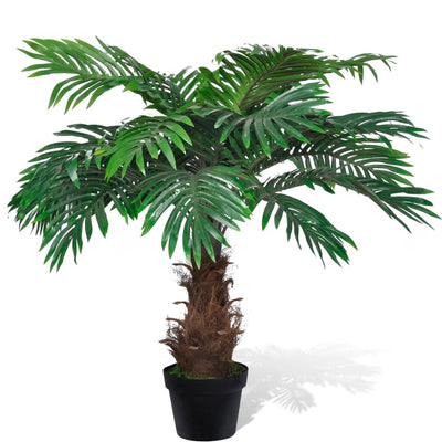 Vidaxl arbre artificiel avec cycaspalm de pot 80 cm