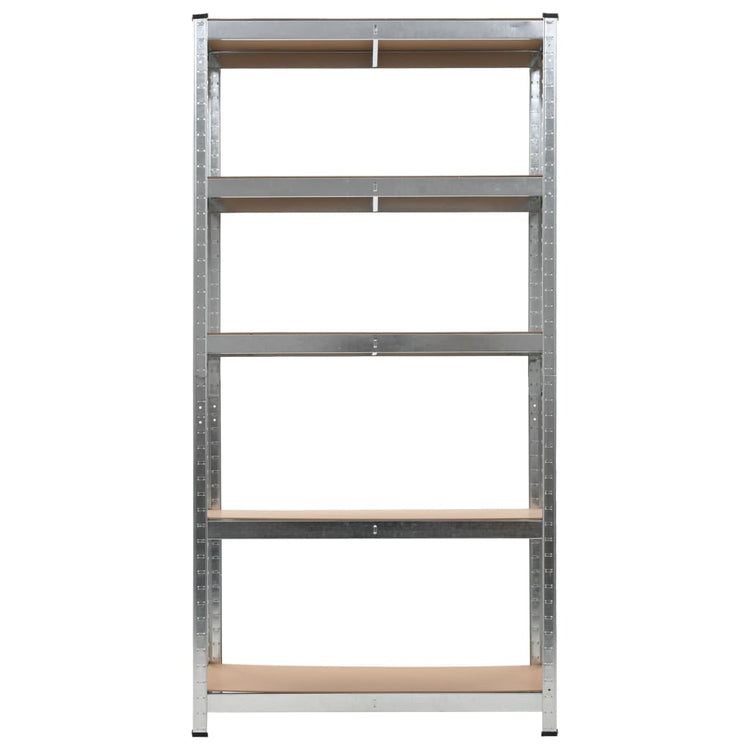 Vidaxl Storage Rack Silver Colored 2 PCS