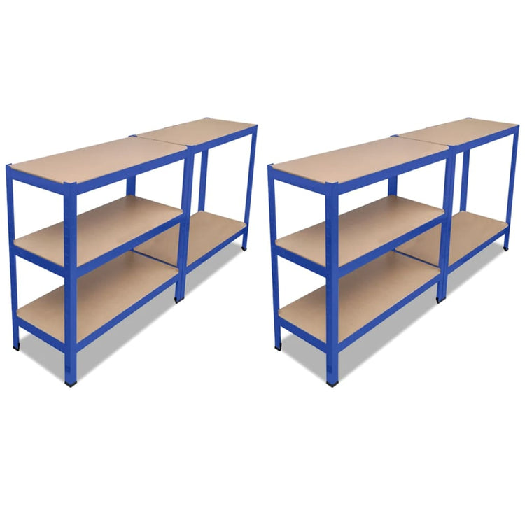 Racks de rangement vidaxl 2 st bleu