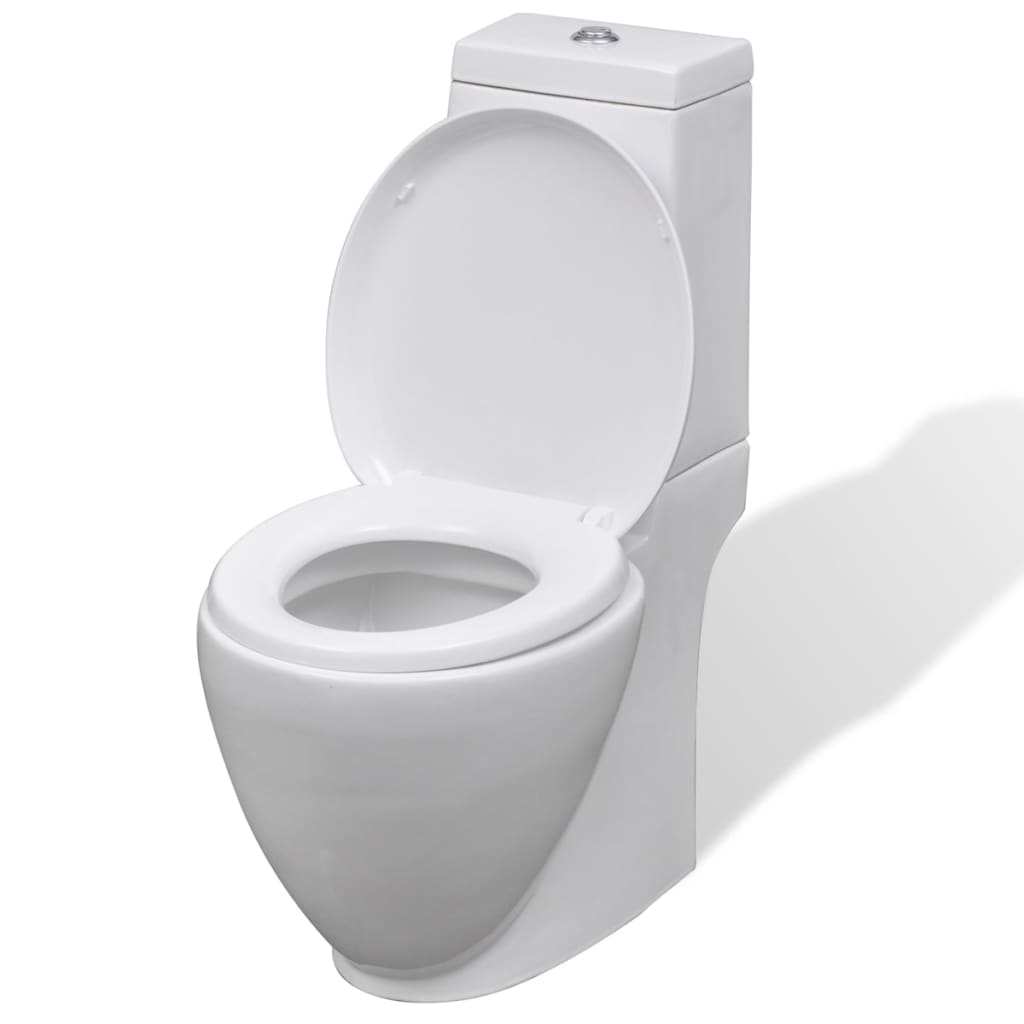 Vidaxl Toilettes Bidet Set Céramique blanc