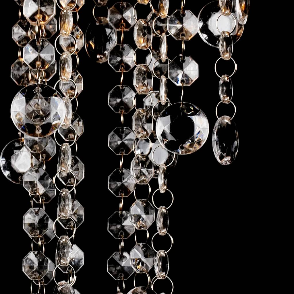 Vidaxl Plafond lampe avec des perles de cristal métal