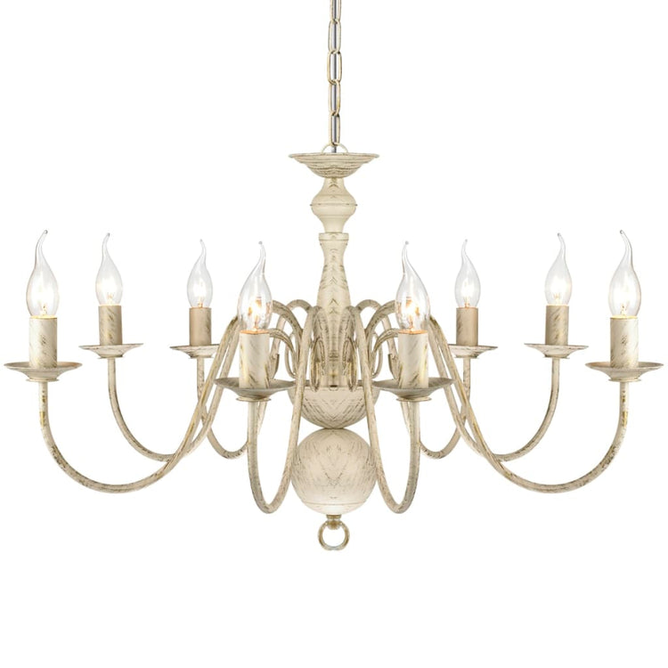 Vidaxl Chandelier Metal blanc 8 x E14 Lampes