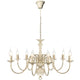 Vidaxl Chandelier Metal blanc 8 x E14 Lampes