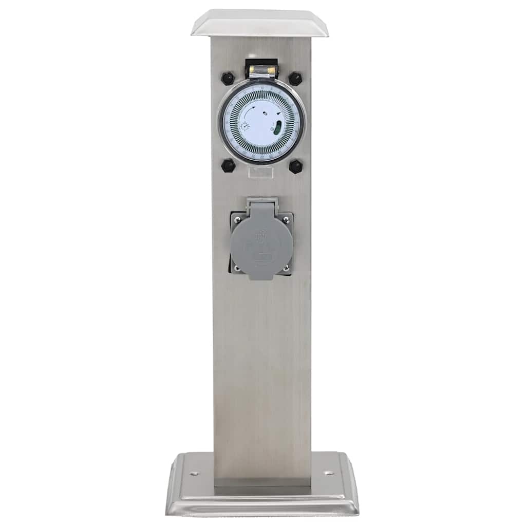 Prise extérieure Vidaxx sur colonne avec minuterie (inox)