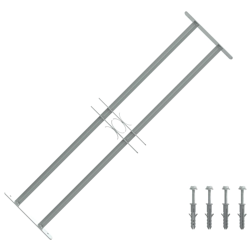 Protection de la fenêtre Vidaxl réglable avec 2 rames croisées 700-1050 mm