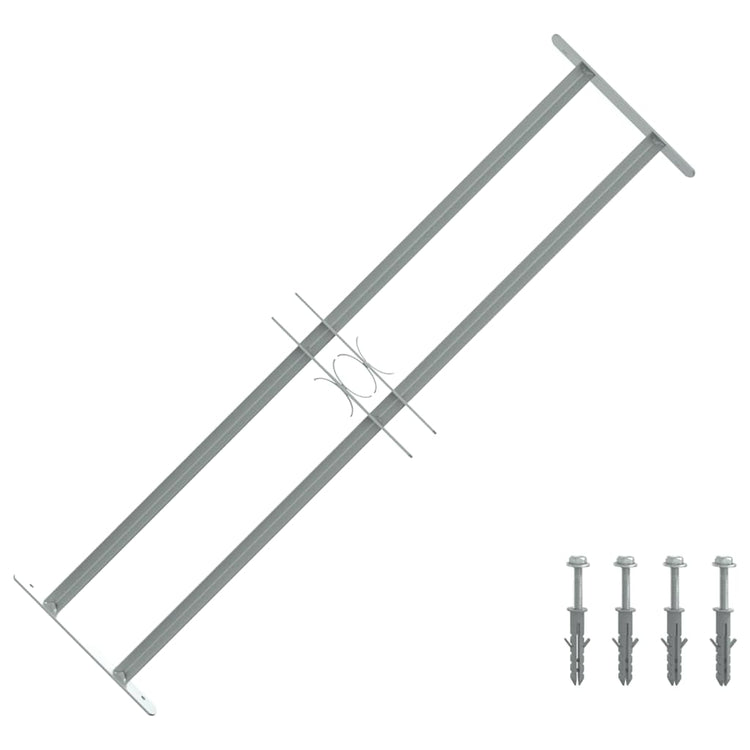 Protection de la fenêtre Vidaxl réglable avec 2 rames croisées 700-1050 mm