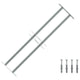 Protection de la fenêtre Vidaxl réglable avec 2 rames croisées 700-1050 mm