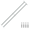 Protection de la fenêtre Vidaxl réglable avec 2 RODS CROSS-RODS 1000-1500 mm
