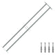 Protection de la fenêtre Vidaxl réglable avec 2 RODS CROSS-RODS 1000-1500 mm