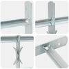 Protection de la fenêtre Vidaxl réglable avec 2 RODS CROSS-RODS 1000-1500 mm