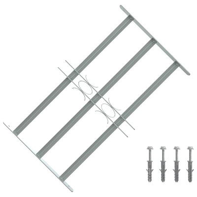 Protection de la fenêtre Vidaxl réglable avec 3 rames croisées 500-650 mm
