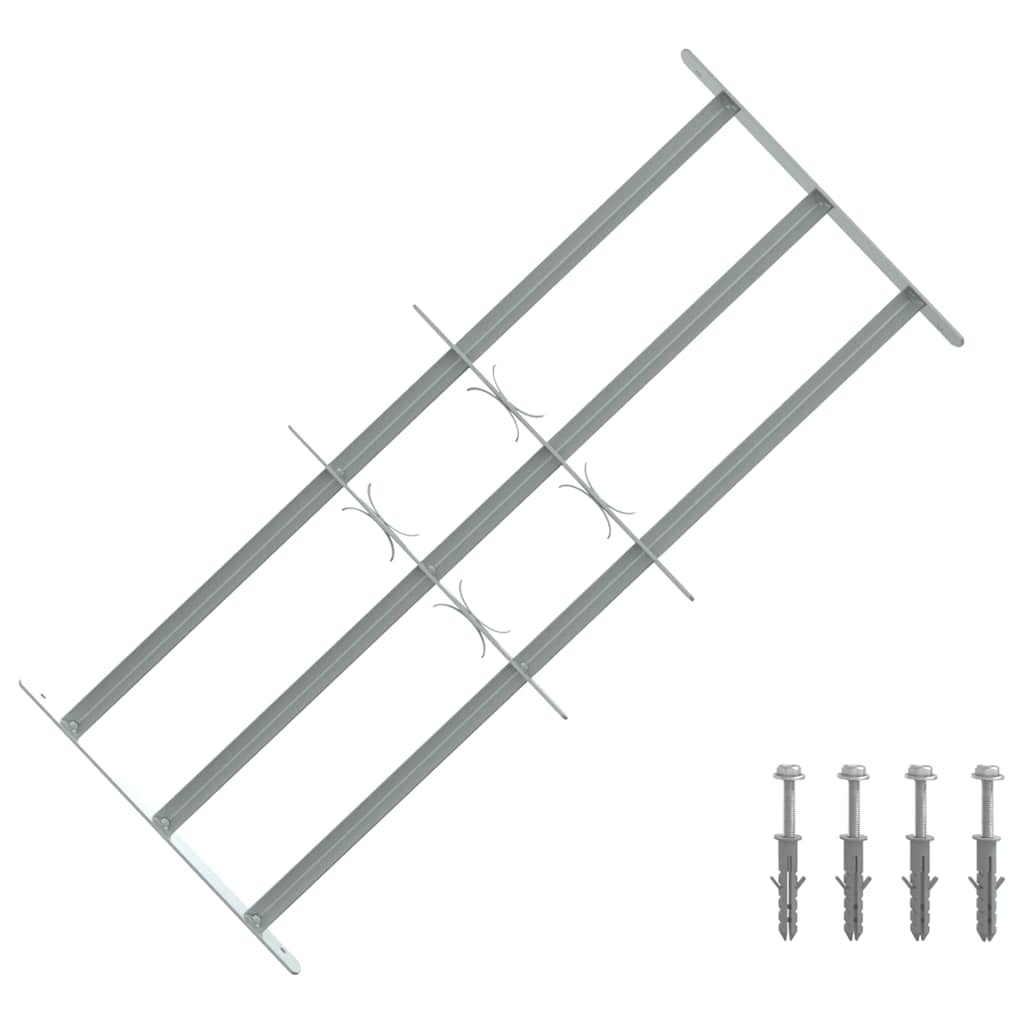 Protection de fenêtre Vidaxl réglable avec 3 rames croisées 700-1050 mm