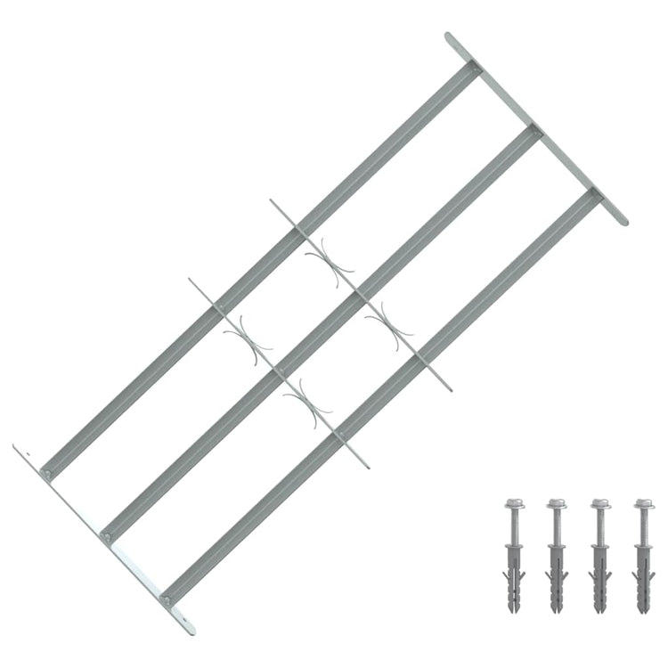 Protection de fenêtre Vidaxl réglable avec 3 rames croisées 700-1050 mm