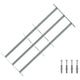 Protection de fenêtre Vidaxl réglable avec 3 rames croisées 700-1050 mm