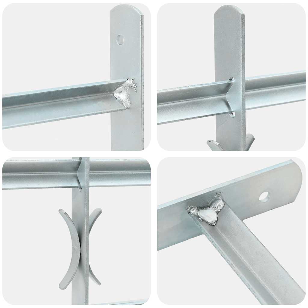 Protection de fenêtre Vidaxl réglable avec 3 rames croisées 700-1050 mm